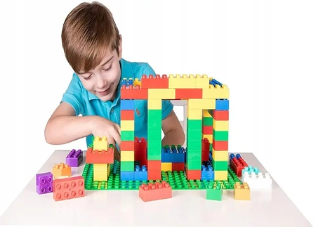 Construction board for LEGO DUPLO bricks yellow Shopivo