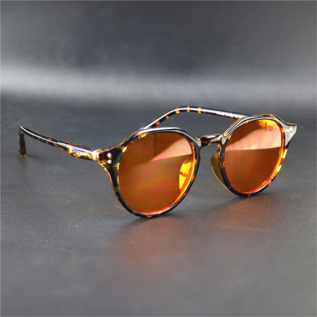 Okulary do komputera BLOKUJĄCE NIEBIESKIE ŚWIATŁO OWALNE OKRĄGŁE PANTERKA - (panter 6005 99%)