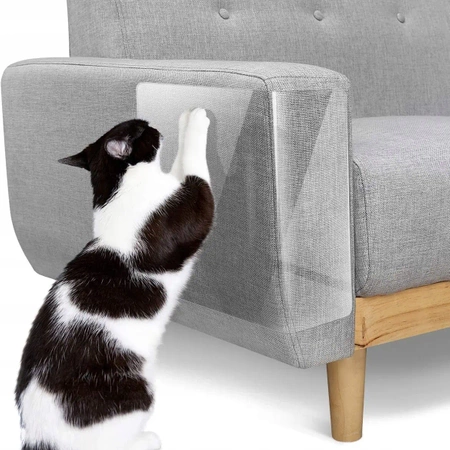 2x ochranná fólie na nábytek, škrabadlo pro kočky - 43,5 x 30,5 cm (XL)