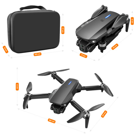 DRON ZABAWKA FlyPro2X REGULACJA 2 KAMERY Silniki BEZSZCZOTKOWE 30min WIFI