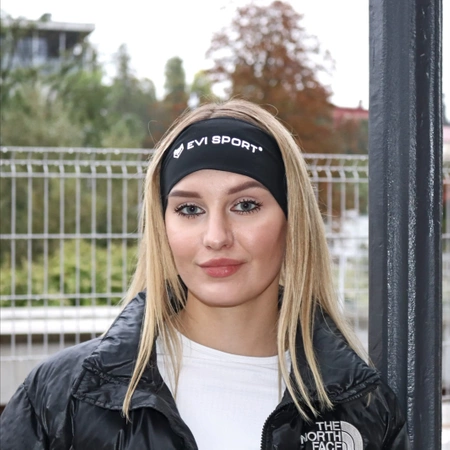 TERMOREGULAČNÍ ČELENKA NA BĚH SPORTOVNÍ ČERNÁ REFLEXNÍ EVI