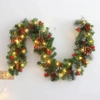 Christmas Tree Garland Dense Light Chain 280cm 50 LEDs + Decorations