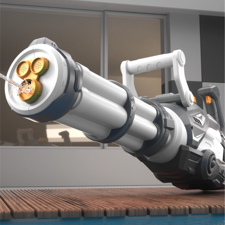 Large Electric Water Gun Rifle Automatic Toy GATLING for Kids | EVI