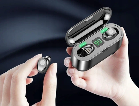 Słuchawki bezprzewodowe EVI TWS z powerbankiem i BT 5.1