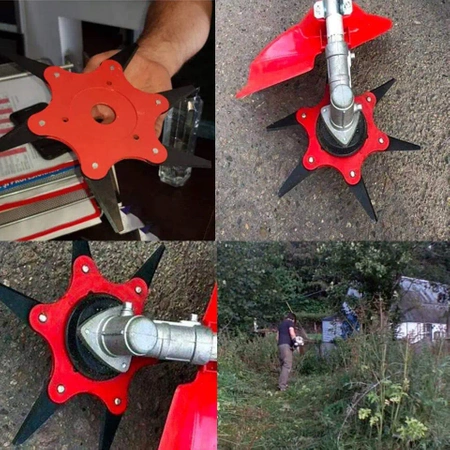 Head for petrol scythe, trimmer - disc, blade, shrub and brush trimmer
