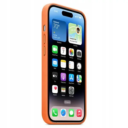 Original case for APPLE iPhone 14 Pro Max Leather Orange - MPPR3ZM/A