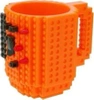 Kubek kreatywny do klocków LEGO z zestawem startowym - pomarańczowy