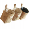 BOHO kitchen containers linen organizers set of 3 pieces