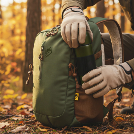 PLECAK TURYSTYCZNY TREKKINGOWY GÓRSKI 25L MĘSKI DAMSKI MOCNY W GÓRY ZIELONY