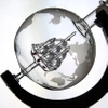 Whisky decanter with glasses EVI PREMIUM Globe Ship - gift set