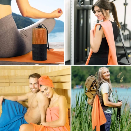 RĘCZNIK Z MIKROFIBRY SZYBKOSCHNĄCY MIĘKKI SIŁOWNIA PLAŻA BASEN 130x75 cm