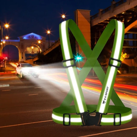 REFLEXNÍ POPRUHY na Kolo Motocykl pro Běhání REFLEXNÍ BEZPEČNOSTNÍ VESTA