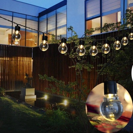 SOLAR GARDEN LIGHT GIRL 20x LED žárovky TWILIGHT SENSOR