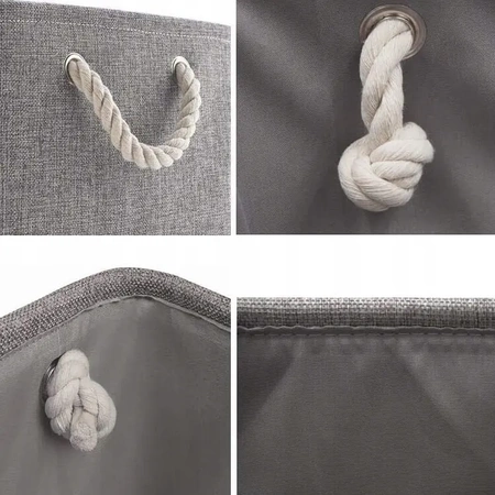 Sada 3x organizérů (S, M, L), úložných košů, organizérů - šedá barva