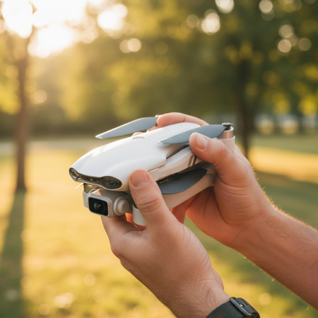 DRON FlyPro10 2 kamery silniki BEZSZCZOTKOWE zawis WIFI 3x20min 2KM ZABAWKA