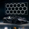 Lampa LED HEXAGON Sufitowa Panel oświetlenie Warsztat Garaż Dom 484x245 cm