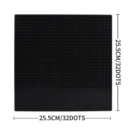 PŁYTKI KONSTRUKCYJNE do klocków LEGO 32x32 XL kreatywny ZESTAW 5 sztuk czarne