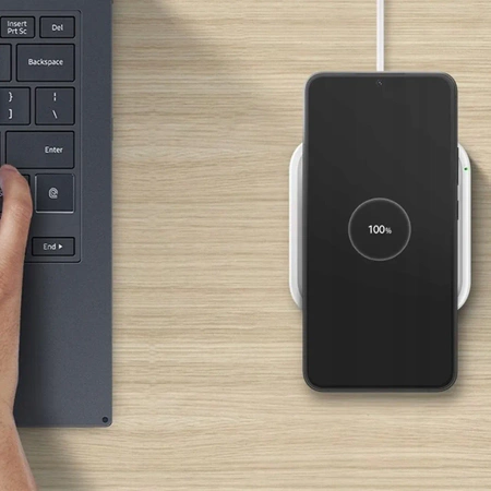 Oryginalna ładowarka indukcyjna SAMSUNG 15W EP-P2400 szybkie ładowanie grey