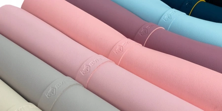 Protective desk mat for keyboard and mouse table 60x35 cm - powder pink