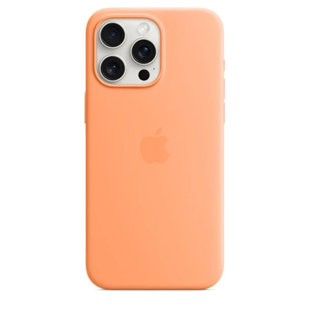 Originální pouzdro APPLE kryt iPhone 15 PRO MAX MagSafe MT1W3ZM pomeranč - nové, otevřené balení