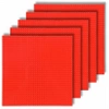 CONSTRUCTION PLATES for LEGO bricks 32x32 XL creative SET of 5 pieces Red