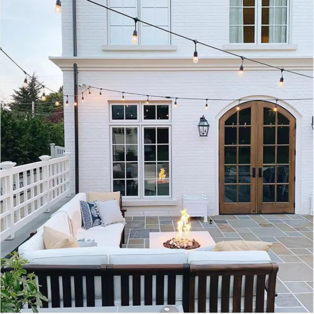 GIRLANDA ŚWIETLNA OGRODOWA Zewnętrzna 10M Żarówki 10+1 LED Lampki do 60m