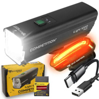 Lampka rowerowa PRZEDNIA + TYLNA iLight 1000 ProX i tył MOCNE ŚWIATŁO ROWER