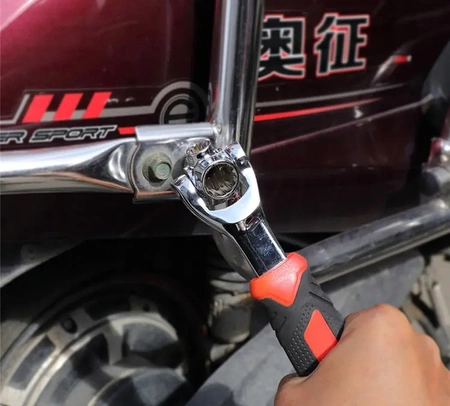 Universal socket spanner 8-19 mm rotary power spanner for the do-it-yourselfer