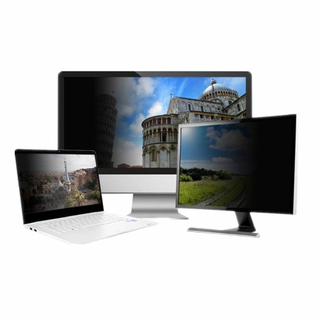 Privacy filter for monitor - GDPR data protection - 15.6 inches, dimensions 344.7x194 mm