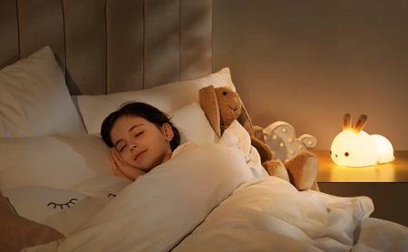 Sweet Rabbit night light for children - RGB LED lamp + TIMER + PILOT
