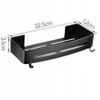 2x EVI HOME Loft Bathroom Shelf Hanging - black