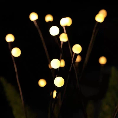 Lampa solarna wbijana zewnętrzna ogrodowa 10 LED ŚWIETLIK - zestaw 10 szt