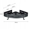 2x EVI HOME Loft corner bathroom shelf for shower - black