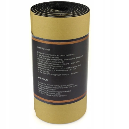 Protective bumper for the wall, parking garage mat, 200x20x0.4cm - set of 4