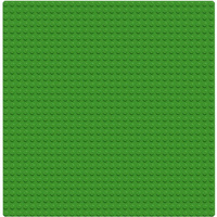 Construction board for LEGO STANDARD bricks - green