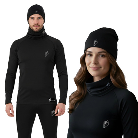 THERMOACTIVE WINTER HAT REFLECTIVE FOR RUNNING MENS WOMENS BLACK L/XL