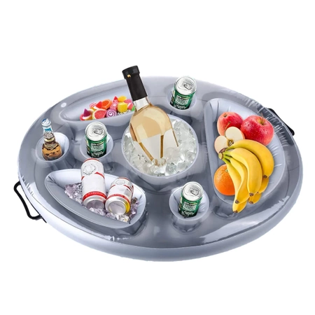 PŁYWAJĄCY STOLIK DO BASENU JACUZZI DMUCHANY BAREK NAPOJE DRINKI PRZEKĄSKI