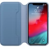 Oryginalne etui APPLE iPhone X XS Skórzane FOLIO - Niebieskie (Cornflower) - MVFD2ZM/A