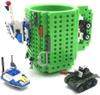 Kubek kreatywny do klocków LEGO z zestawem startowym - zielony