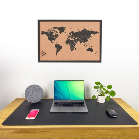 Ochranná podložka pod klávesnici a myš na stůl 90x45 cm - černá