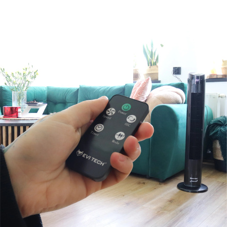 Wentylator kolumnowy EVI BreezeTower32" Wiatrak Stojący Podłogowy JONIZACJA