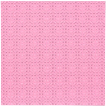 Construction board for LEGO STANDARD bricks - pink