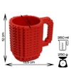 Creative LEGO Brick Mug with Starter Kit - Red