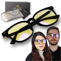 Computer Glasses Blocking 45% Blue Light, Anti-Blue Light, Black Case