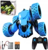 Remote controlled EVI STUNT RC car, acrobat car - blue