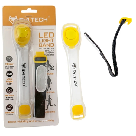 Reflexní páska SVÍTÍCÍ LED voděodolná na kolo a běhání SADA 2 ks