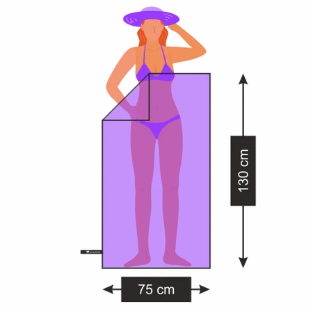 Microfiber Quick-Drying Soft Towel Gym Beach Pool 130x75 cm