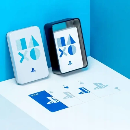 PLAYSTATION 5 PS5 playing cards + metal box