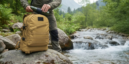 MILITARY TACTICAL BACKPACK TOURIST SPORT TREKKING FOR MOUNTAINS - BEIGE