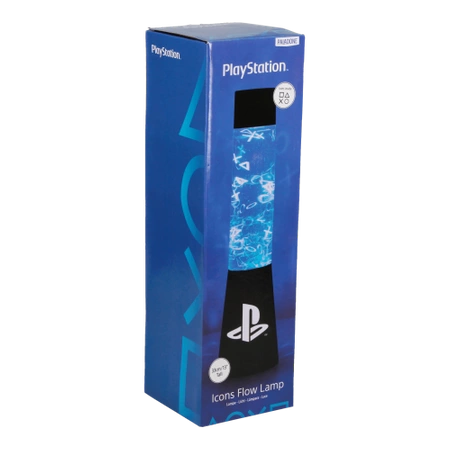 PlayStation lava lamp, night light, decorative - blue 33cm